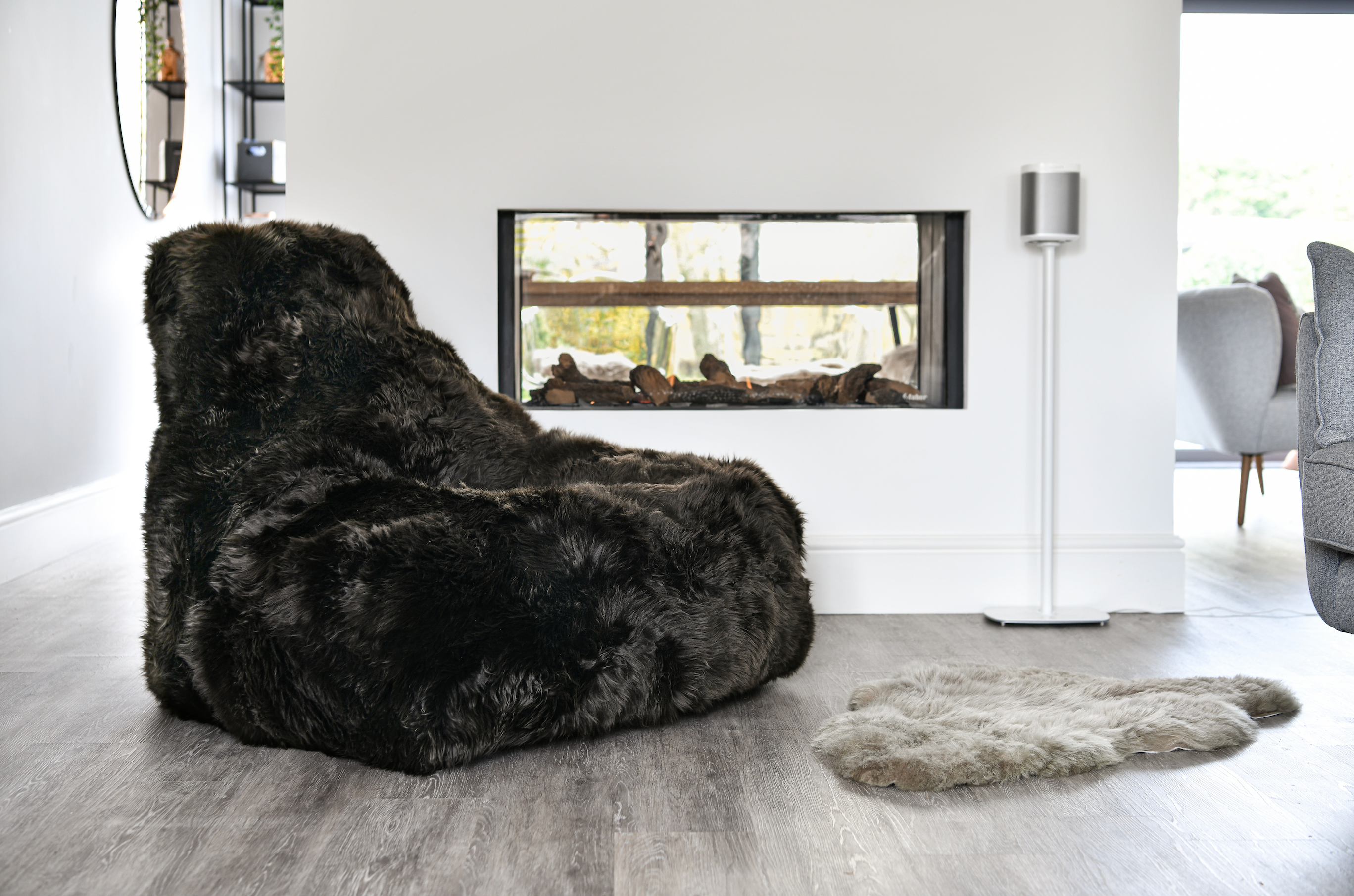 Extreme Lounging Mighty B-Bag Black Fur Indoor